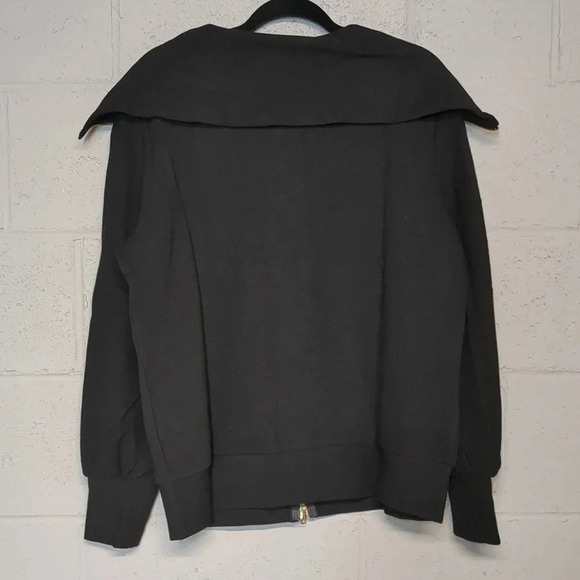 Women's Oversized Full Zip Sweatshirt Ribbed Size Medium NWT - Picture 5 of 5